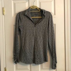 COLUMBIA | Long Sleeved Gray and Lavender Marl Full Zip Light Jacket